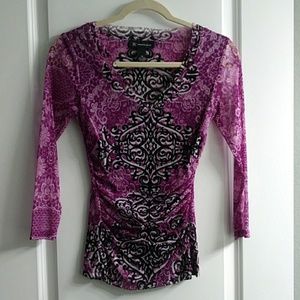 Never worn, Stretch, Sheer v neck